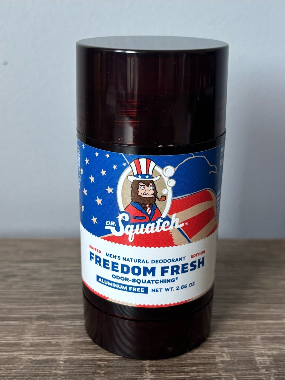 Dr. Squatch limited edition scent freedom Fresh men’s natural deodorant 2.65oz